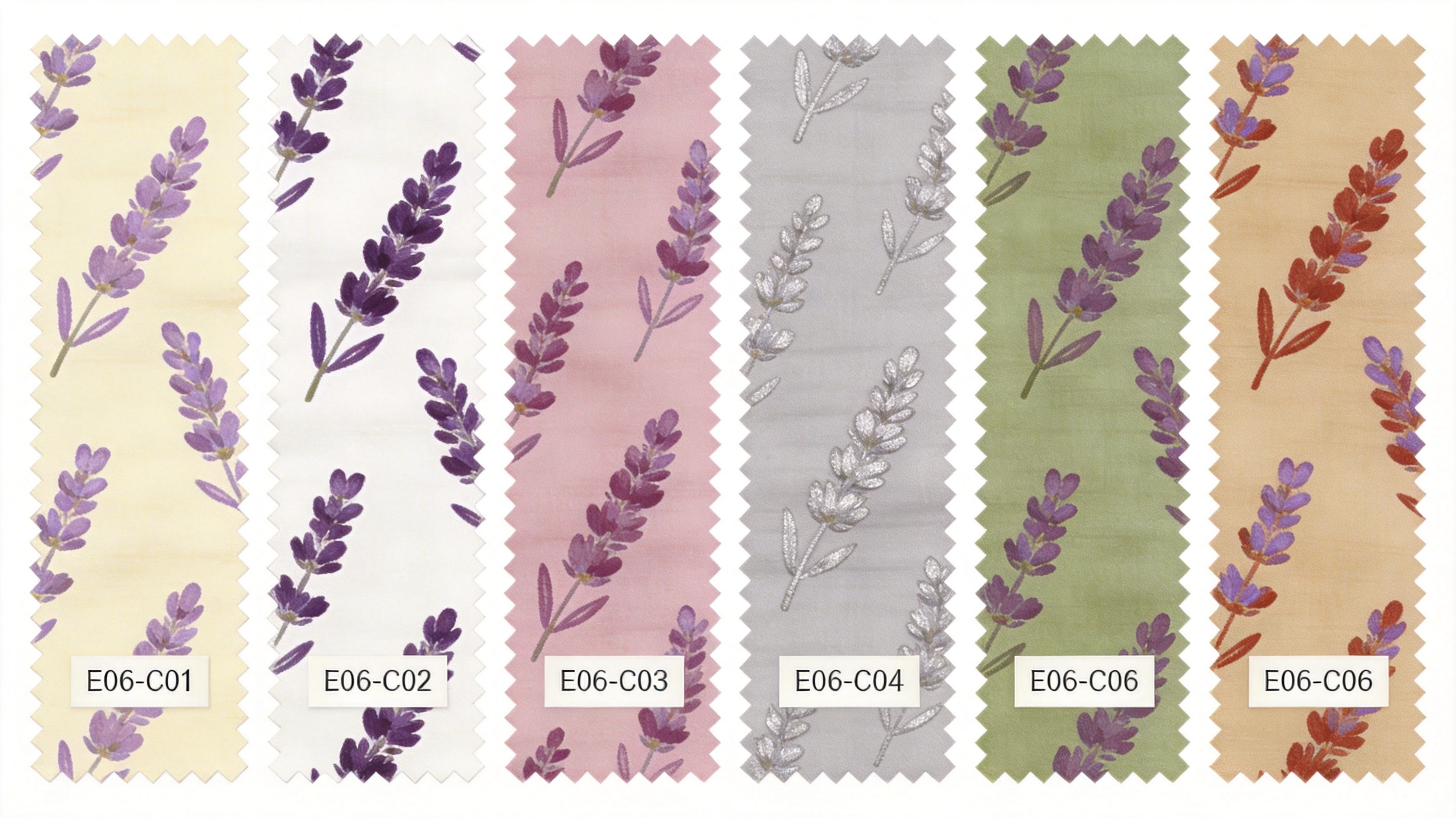 E06 French Lavender 6 colorways