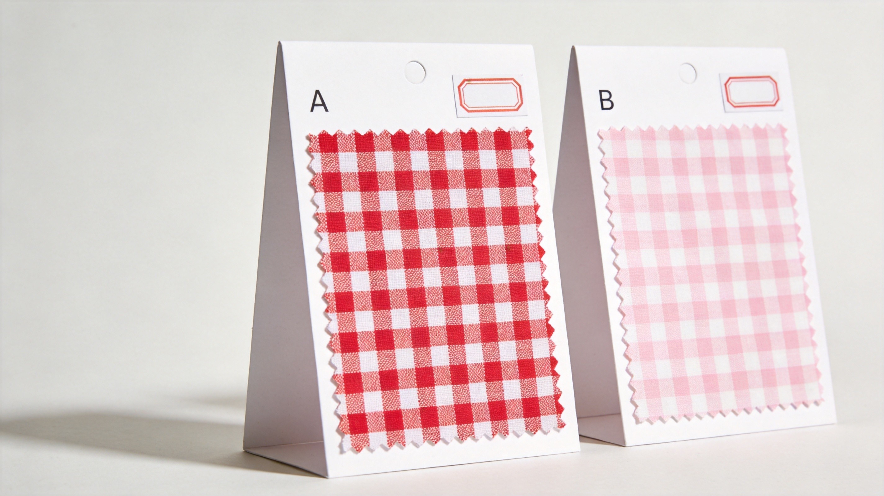 Pattern A-B gingham check cards