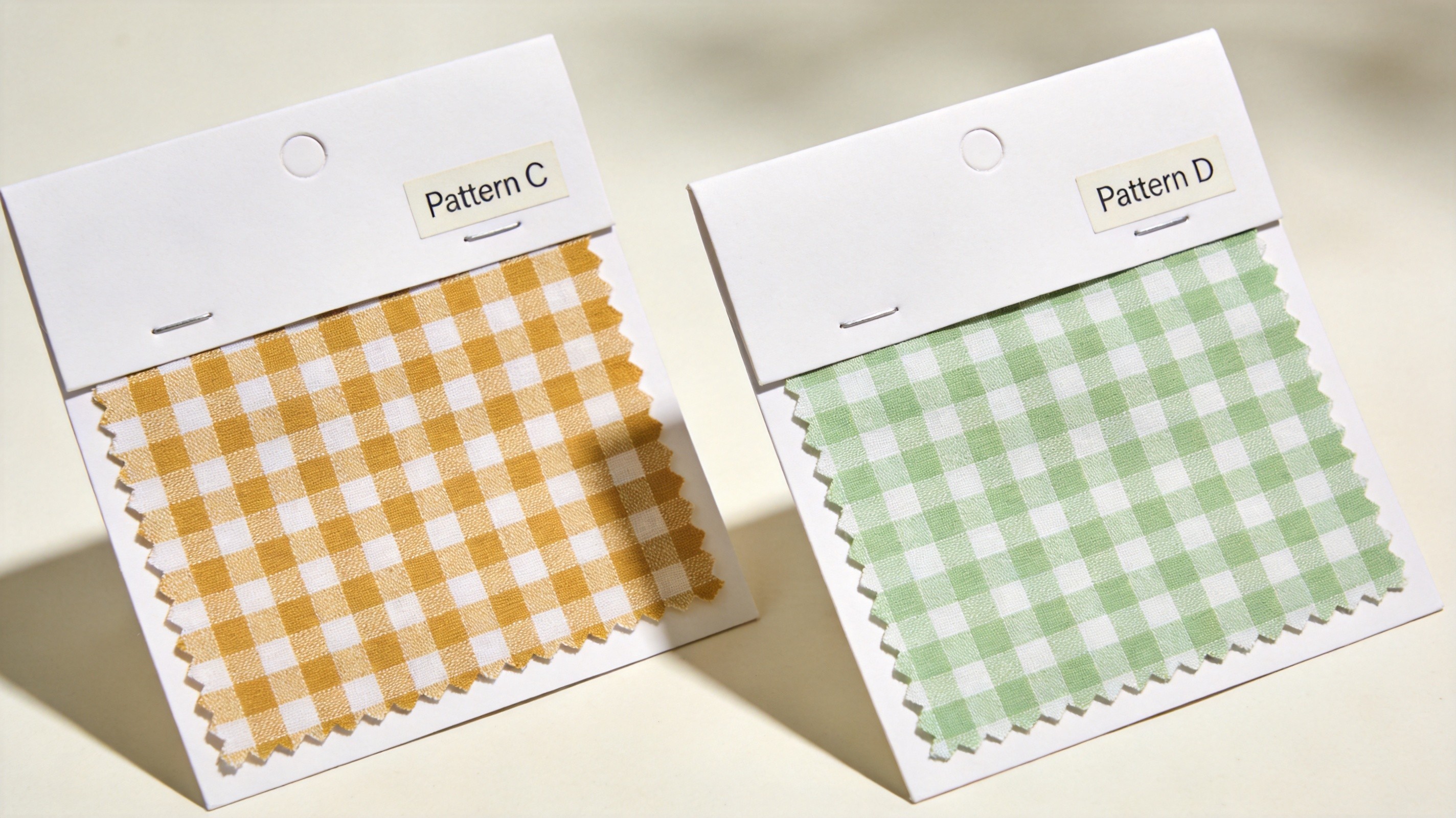 Pattern C-D gingham check cards