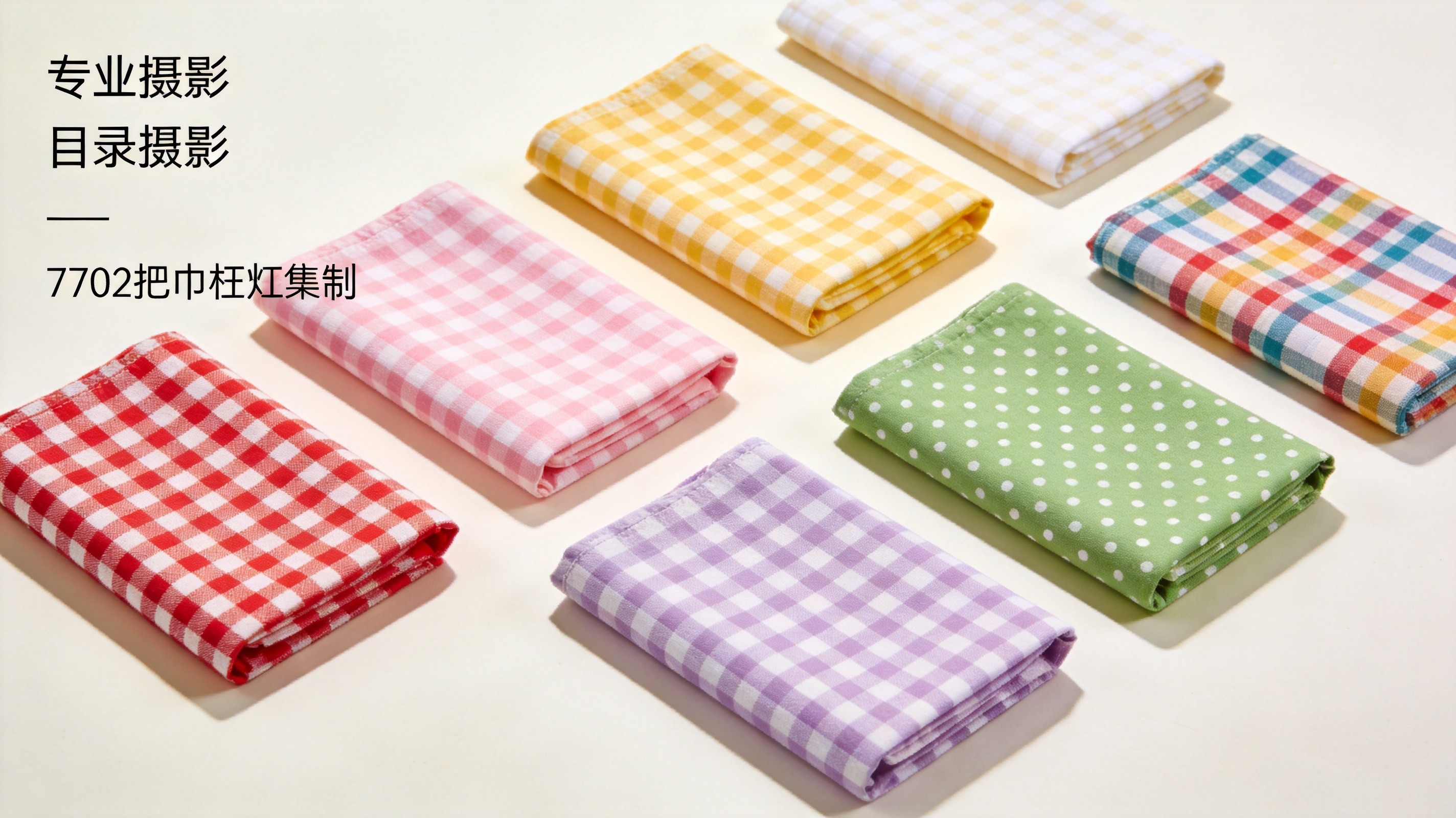 7702 Gingham collection overview - 7 patterns in 100% cotton
